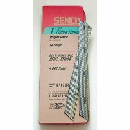 SENCO 2 1/2 in. Length 15 Gauge Angled Bright Finish Nails Box Of 3000 DA25EPBN